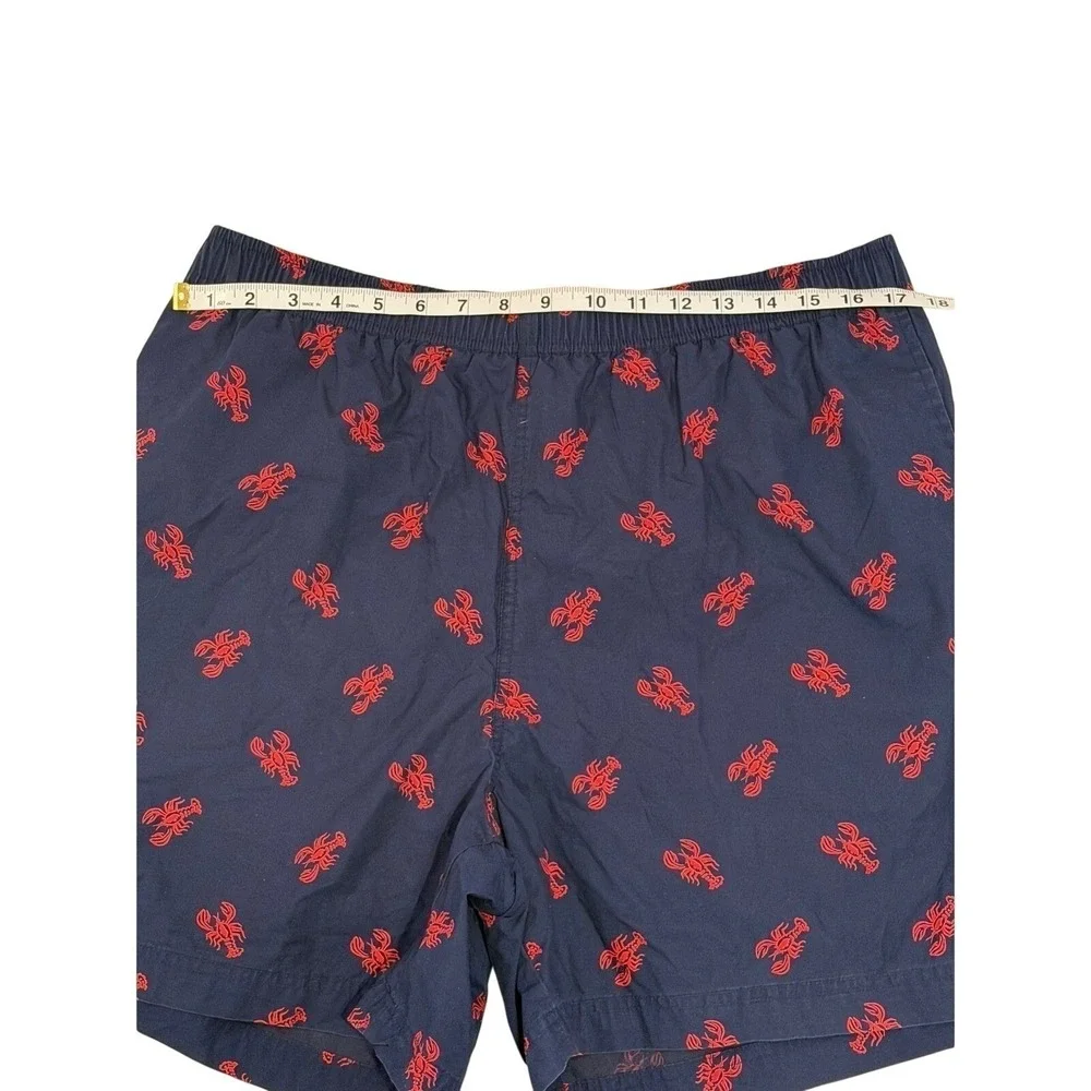 Polo Sport Ralph Lauren Swim Trunks Navy Blue Red Lobster Printed Mens XL Preppy